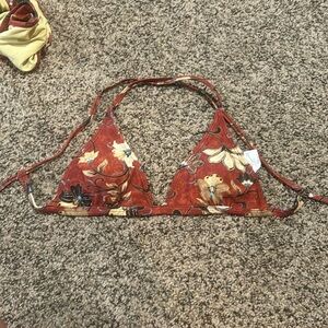 sporti Active Vintage Bali Tie Back Bikini Top size small